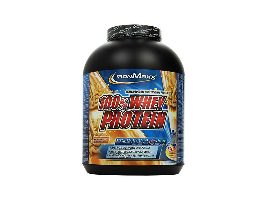 Ironmaxx 100% Whey Protein, Erdnussbutter, 2350g Dose