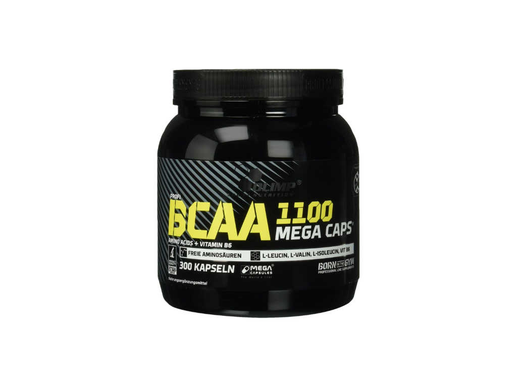 Olimp BCAA Mega Caps 1100, 300 Kapseln, 1er Pack (1 x 384 g)