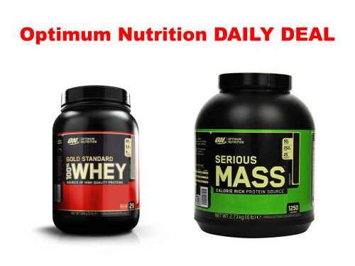 Optimum Nutrition Whey & Mass Daily Deal bis -70%